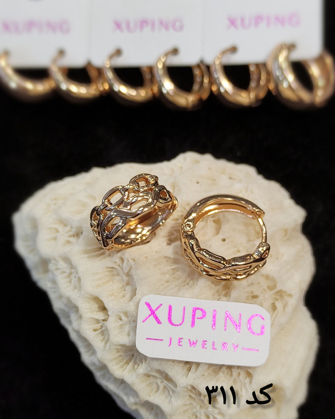 گوشوارههای ژوپینگ طرح طلا ضد حساسیت